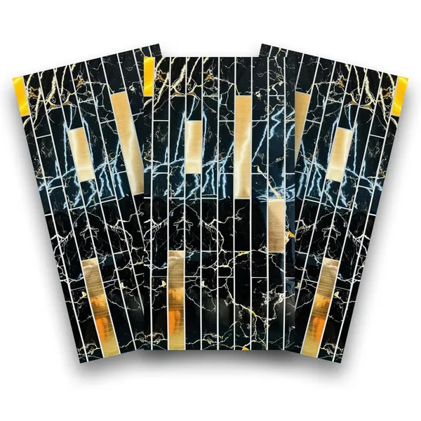 _3D_Pe_Foam_Stunning_Brick_Wallpaper_Panels_Sticker,_Easy_Installation_&_Removal,_Easy_Cleaning_For_Home_Hotel_Living_Room_Bedroom_Cafe_Decor.(30_X_60_Cm)_(Black_Marble_Gold_Striped,_15)