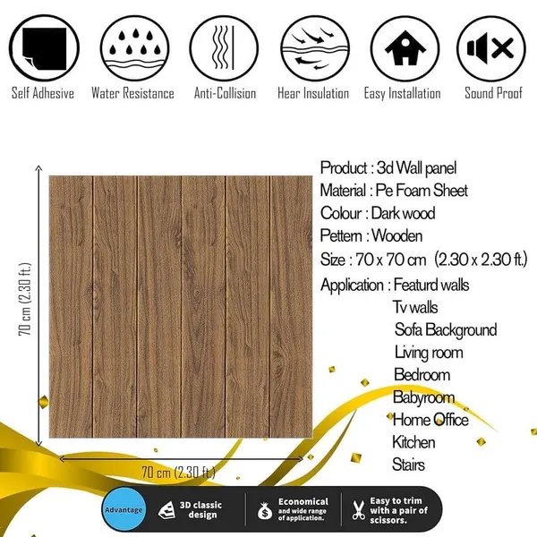 _3D_Design_Wallpaper_For_Walls,_Self_Adhesive_Pe_Foam_Brick_Design_Stickers/Diy_For_Wall_For_Living_Room_Decor_Home,_Hotel,_Bedroom_Cafe_(70_X_70Cm,_Appx._5.8Sq_Feet)_(Dark_Wooden,_25)