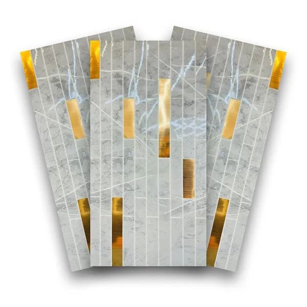 _3D_Pe_Foam_Stunning_Brick_Wallpaper_Panels_Sticker,_Easy_Installation_&_Removal,_Easy_Cleaning_For_Home_Hotel_Living_Room_Bedroom_Cafe_Decor.(30_X_60_Cm)_(Grey_Gold_Striped,_15)