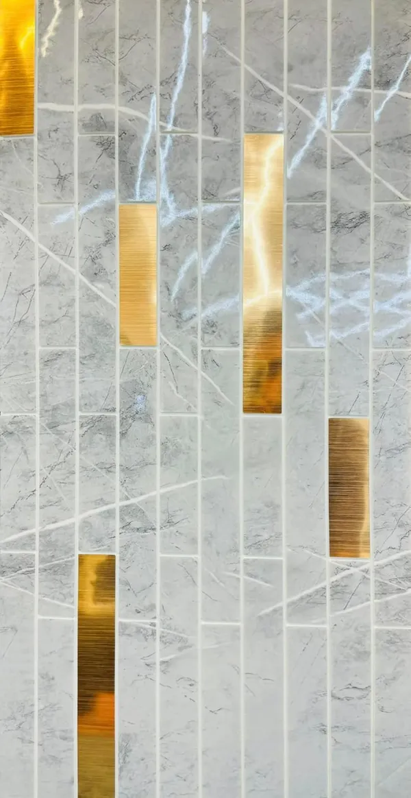 _3D_Pe_Foam_Stunning_Brick_Wallpaper_Panels_Sticker,_Easy_Installation_&_Removal,_Easy_Cleaning_For_Home_Hotel_Living_Room_Bedroom_Cafe_Decor.(30_X_60_Cm)_(Grey_Gold_Striped,_30)