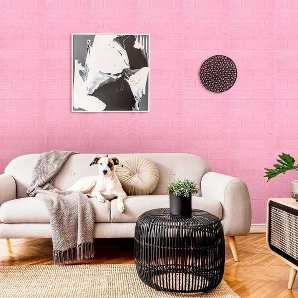 _3D_Design_Wallpaper_For_Walls,_Self_Adhesive_Pe_Foam_Brick_Design_Stickers/Diy_For_Wall_For_Living_Room_Decor_Home,_Hotel,_Bedroom_Cafe_(70_X_77Cm,_Appx._5.8Sq_Feet)_(Pink_Brick,_50)