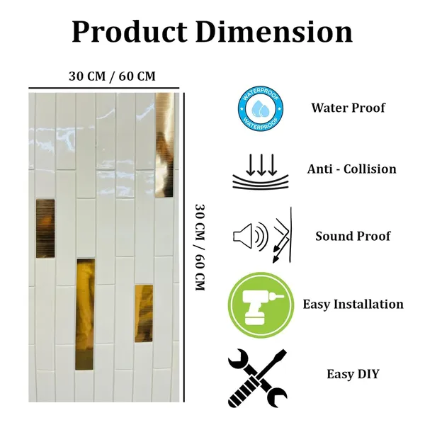 _3D_Pe_Foam_Stunning_Brick_Wallpaper_Panels_Sticker,_Easy_Installation_&_Removal,_Easy_Cleaning_For_Home_Hotel_Living_Room_Bedroom_Cafe_Decor.(30_X_60_Cm)_(White_Gold_Striped,_25)
