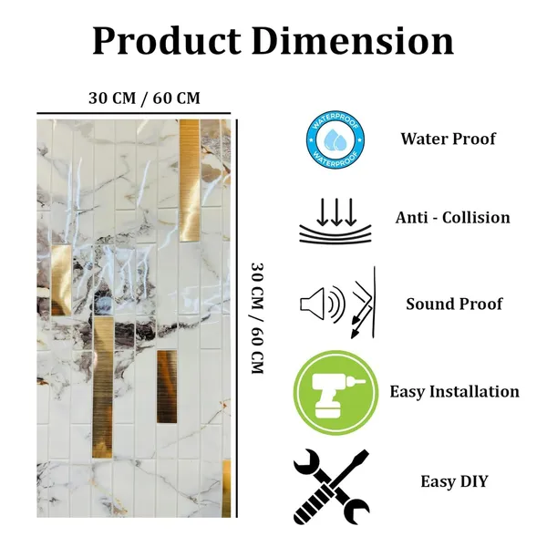 _3D_Pe_Foam_Stunning_Brick_Wallpaper_Panels_Sticker,_Easy_Installation_&_Removal,_Easy_Cleaning_For_Home_Hotel_Living_Room_Bedroom_Cafe_Decor.(30_X_60_Cm)_(White_Marble_Gold_Striped,_20)