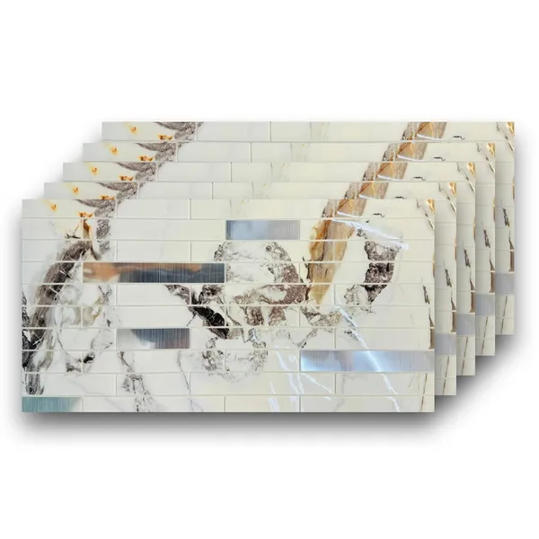 _3D_Pe_Foam_Stunning_Brick_Wallpaper_Panels_Sticker,_Easy_Installation_&_Removal,_Easy_Cleaning_For_Home_Hotel_Living_Room_Bedroom_Cafe_Decor.(30_X_60_Cm)_(White_Marble_Silver_Striped,_40)