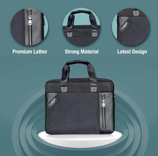 _Professional_Office_Laptop_Bag_For_Men,_15.6_Inch_Faux_Leather_Durable_Office_Use_Laptop_Briefcase_Shoulder_Sling_Formal_Executive_Messenger_Bags_For_Men._(Black)