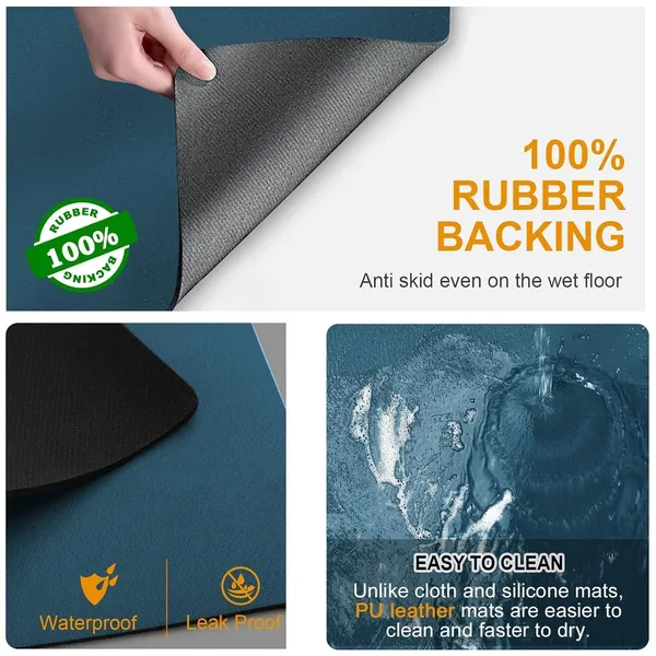 New_Dish_Drying_Mat_For_Kitchen_Water_Absorbent_Mat_Drying_Mat_For_Kitchen_Utensils_Large_Dry_Mat_For_Kitchen_Utensils_Drying_Mat_Water_Absorbent_Mats_For_Kitchen_Items_(Blue_30_X_40_Cm)