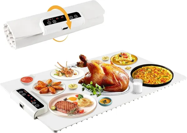 _Silicone_Electric_Warming_Mat_For_Food_Heating_Tray_&_Food_Warmer_Mat,_Adjustable_Temperatures_Control_Heating_Mat_For_Getting_Home_Late_Versatile_Food_Warmer.