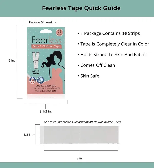 _Fearless_Double_Sided_Tape_For_Fashion,_Clothing_And_Body_-_36_Strips_Pack_|_All_Day_Strength_Invisible_Dress_Tape_For_Women_|_Gentle_To_Stick_On_Skin_And_Clothes_|_Transparent