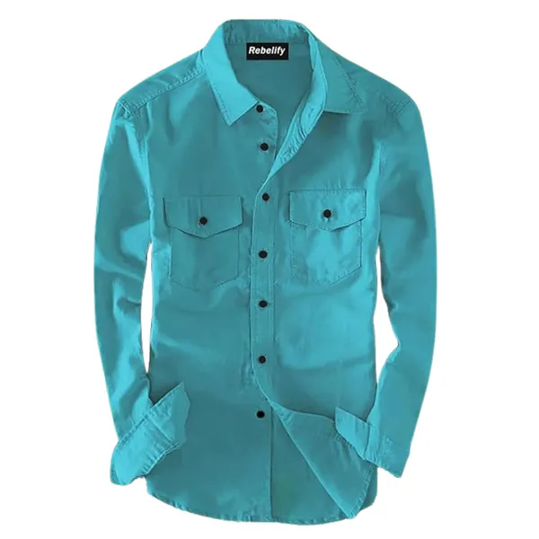 Rebelify_Men's_Cotton_Blend_Shirt_with_Pockets_Full_Sleeves_Collared_Neck_Solid_Pattern_Botton_Down_Closure_Regular_Fit_and_Standard_Length