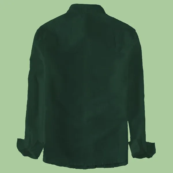 Rebelify_Men's_Green_Cotton_Blend_Long_Sleeve_Collared_Neck_Relaxed_Fit_Button_Down_Double_Pocket_XL_Size_Flap_Cargo_Shirt._(Two_Pocket_Green_Shirt_(XL))