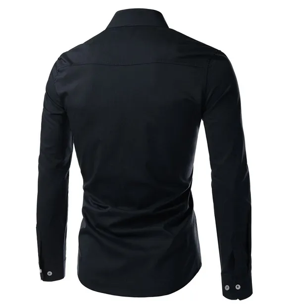 Rebelify_Men_Regular_Fit_Solid_Casual_Shirt_with_Pocket_Black