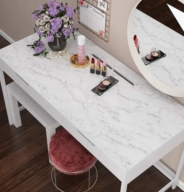_Self_Adhesive_Marble_Wallpaper_(60_X_200_Cm)_Kitchen_Wallpaper_Oil_Proof_&_Waterproof_Wallpaper_For_Cabinet_Makeover,_Almirah,_Plastic_&_Wooden_Tabletop,_Wardrobe_(Pack_Of_2,_White)