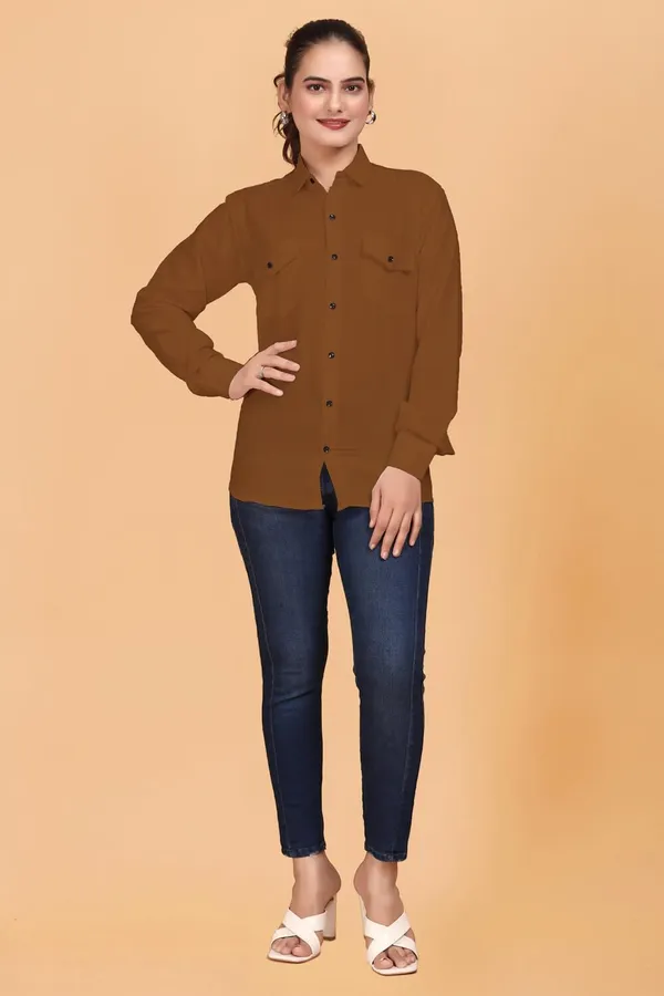 Rebelify_Women_Double_Pocket_with_Flap_Cotton_Casual_Shirt
