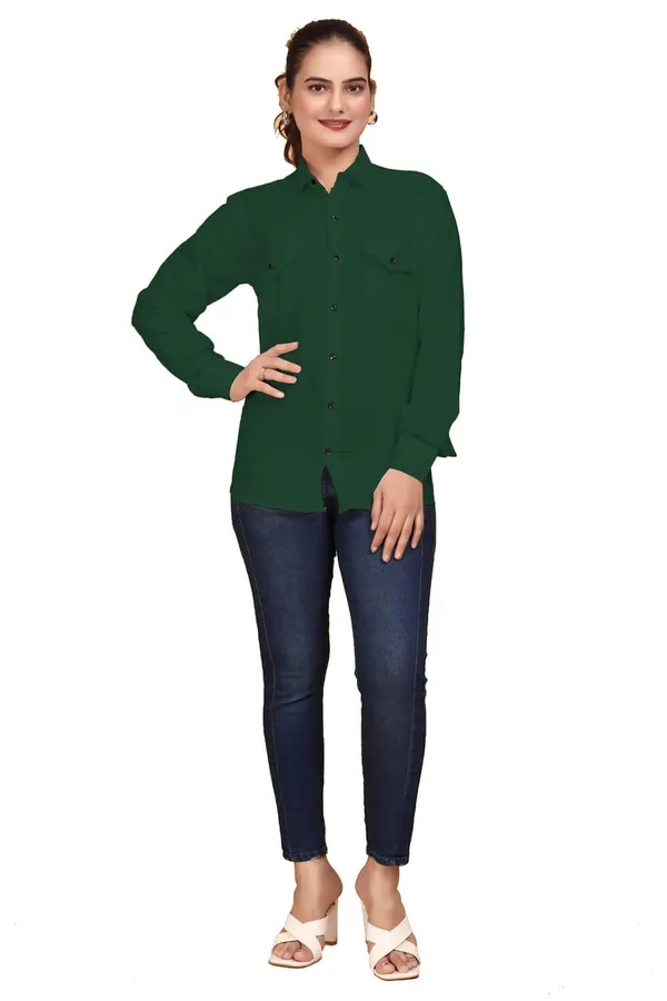 Rebelify_Women_Double_Pocket_with_Flap_Cotton_Casual_Shirt