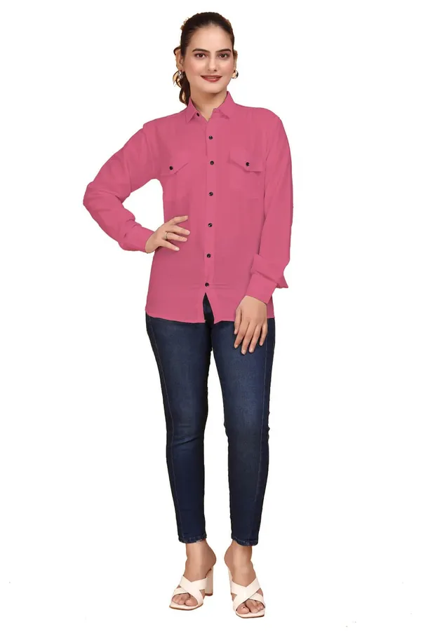 Rebelify_Women_Double_Pocket_with_Flap_Cotton_Casual_Shirt