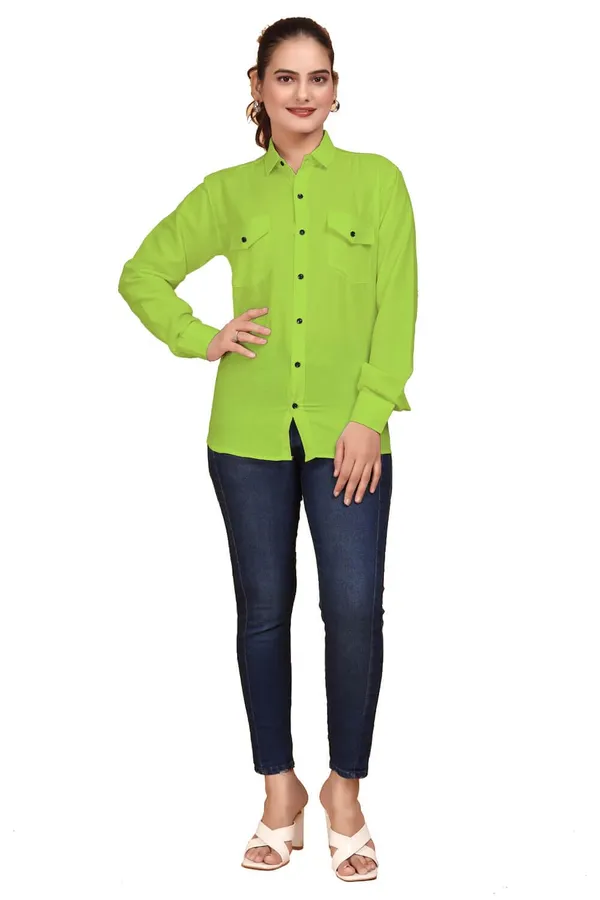 Rebelify_Women_Double_Pocket_with_Flap_Cotton_Casual_Shirt