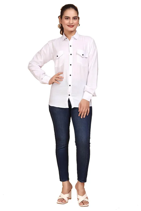 Rebelify_Women_Double_Pocket_with_Flap_Cotton_Casual_Shirt