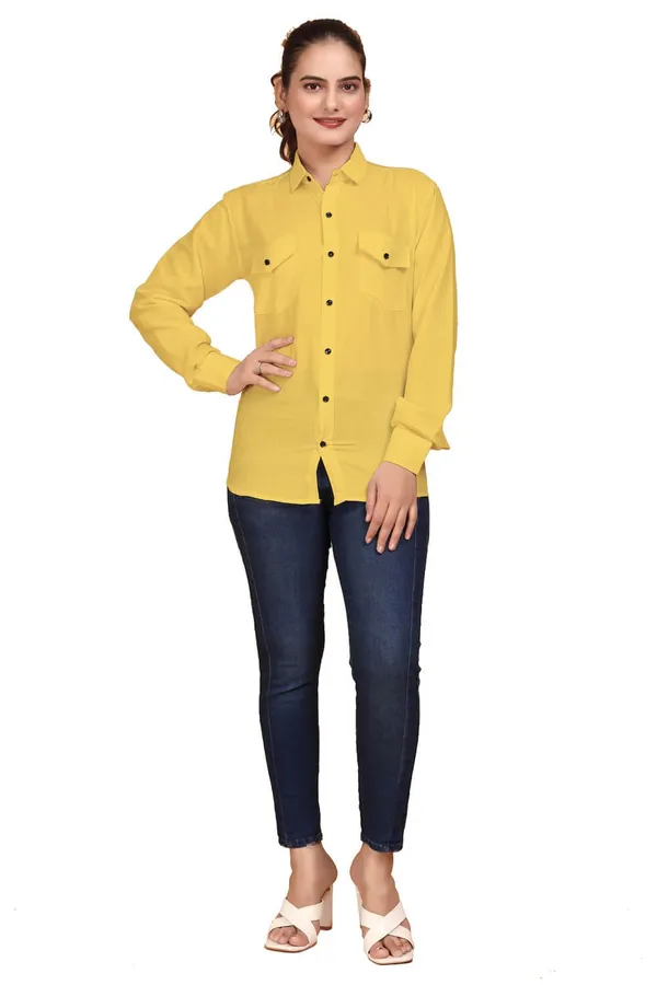 Rebelify_Women_Double_Pocket_with_Flap_Cotton_Casual_Shirt