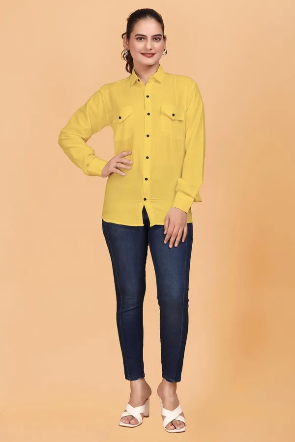 Rebelify_Women_Double_Pocket_with_Flap_Cotton_Casual_Shirt