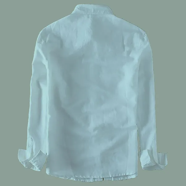 Men's_Dual_Pocket_Button-Down_Shirt_-_Casual_&_Stylish,_Sky_Blue_Color
