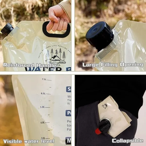 _8_Liter_Folding_Water_Storage_Bag_Pouch_For_Cycling,_Picnic,_Outdoor_Camping,_Road_Trip,_Traveling_Water_Carrier_Supplies_Bag_And_Container_8L_Drinking_Water_Container_Tank_(Multicolour)