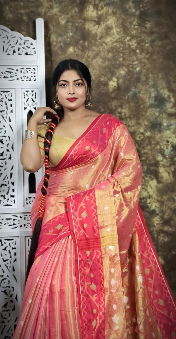 Orange_Premium_Handloom_Tissue_Saree_For_Women