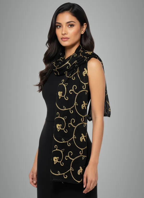 KD Handloom Black Cotton Dupatta For Women Price in India Buy KD