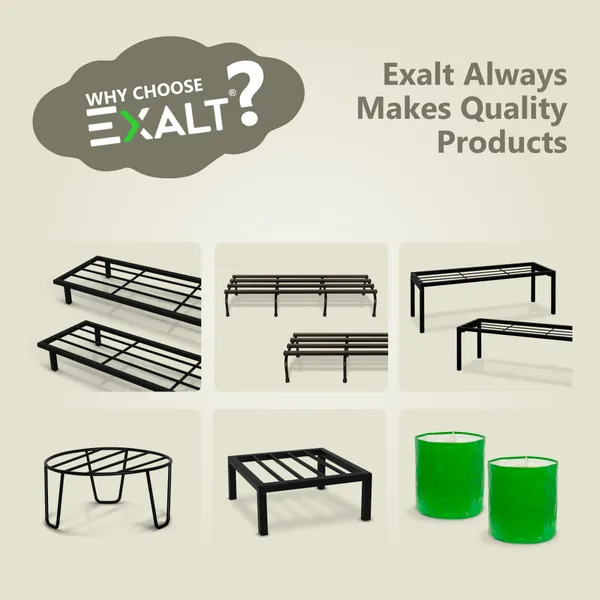 EXALT_Set_Of_4_Galvanized_Plant_Stands_For_Outdoor_Balcony_(24_Inch)