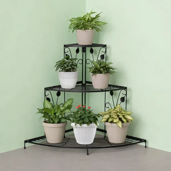 Black_3_Tier_Corner_Pot_Stand_Metal