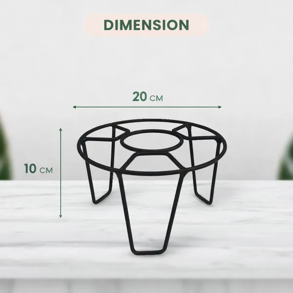 EXALT_Round_Galvanised_Metal_Flower_Pot_Holder(Pack_of_4)