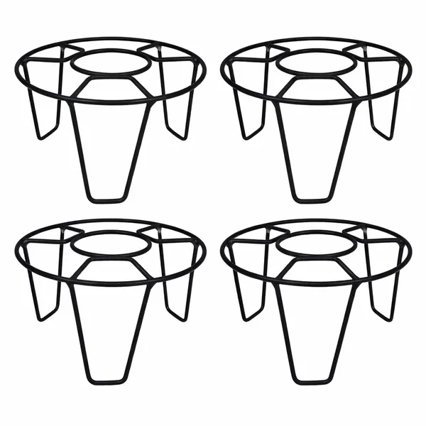 EXALT_Round_Galvanised_Metal_Flower_Pot_Holder(Pack_of_4)