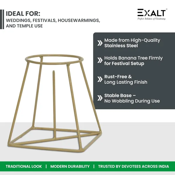 EXALT®_Iron_Banana_Plant_Stand_(Golden)_(Pack_of_2)