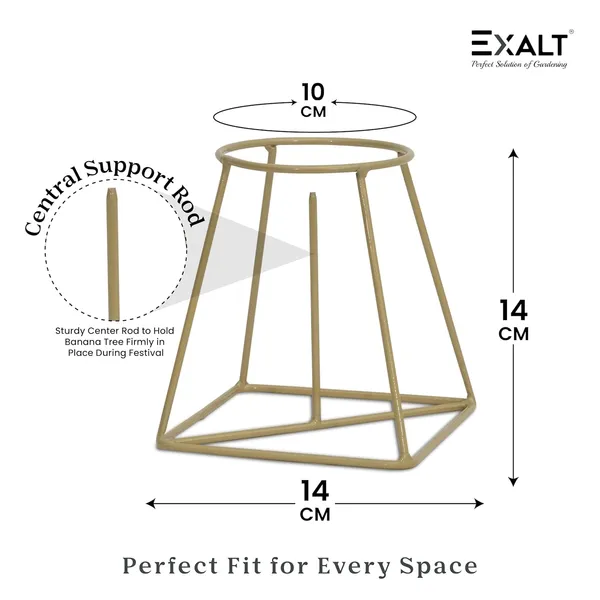 EXALT®_Iron_Banana_Plant_Stand_(Golden)_(Pack_of_2)