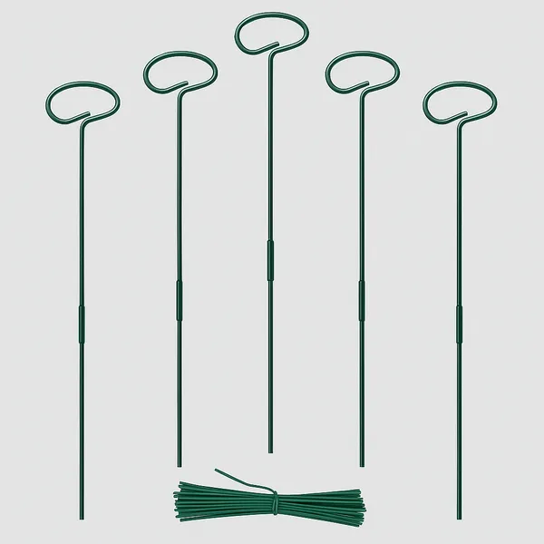 Pack_Of_5_Green_Premium_Metal_Plant_Support_Stakes_32_inch