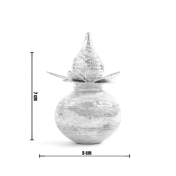 Silver_Plated_Metal_Premium_&_Elegant_Mangal_Nariyal_Kalash_For_Adults_(45_Gms)