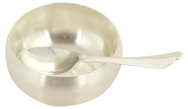 Silver_Plated_Metal_Premium_&_Elegant_Manchurian_Bowl_With_Tray_For_Adults_(_Set_Of_5)_(12_Gms)