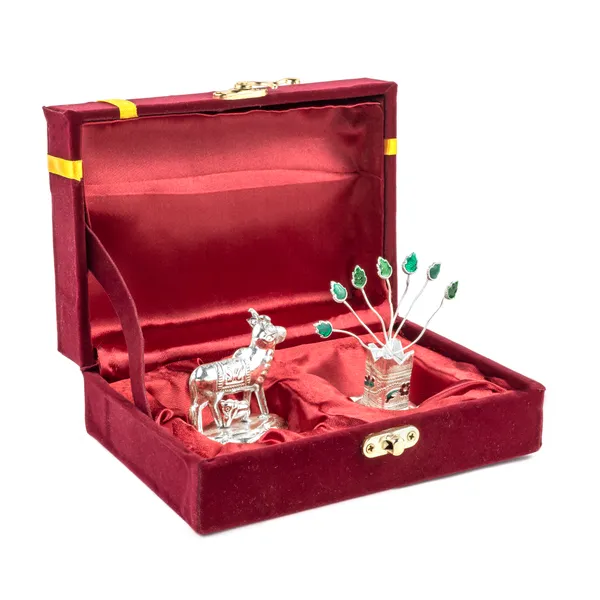 Silver_Plated_Cow_&_Tulsi_Meena