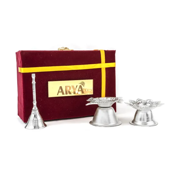 Silver_Plated_Swastik_Niranjan_Ganti_&_Agarbati_stand