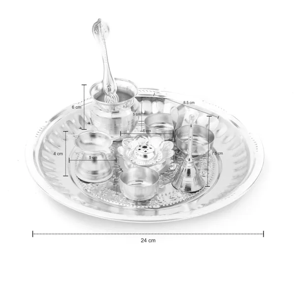 TABAK_8"_PUJA_SET_OF_8PC
