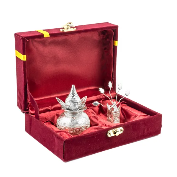 Silver_Plated_Mangal_Kalash_Nariyal_&_Tulsi_Plain