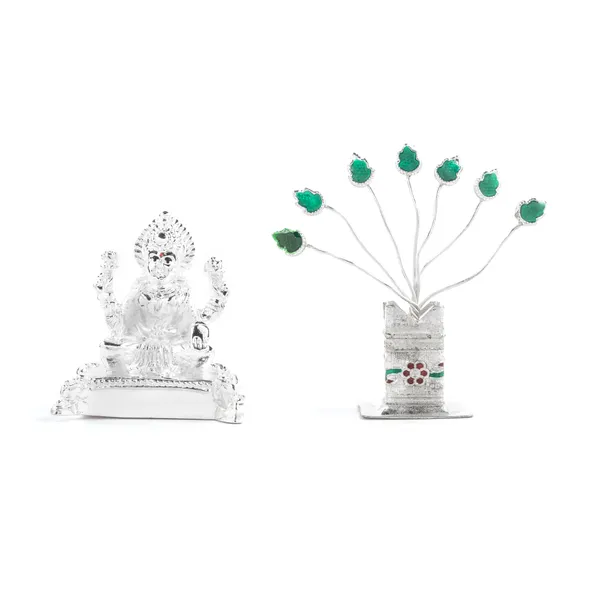 Silver_Plated_Laxmi_&_Tulsi_Meena