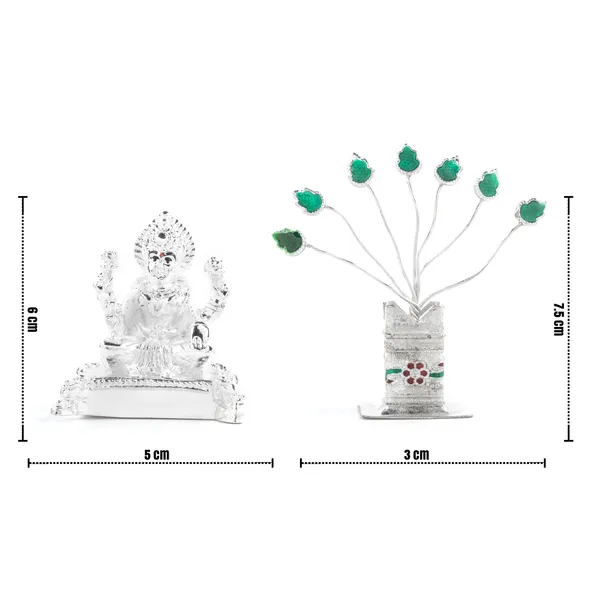 Silver_Plated_Laxmi_&_Tulsi_Meena