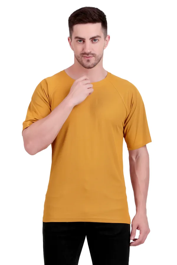 Multicolor_Green_And_Mustard_Solid_Ragalan_Fit_Round_Neck_T-Shirt_(Pack_Of_2)_(180_GSM)