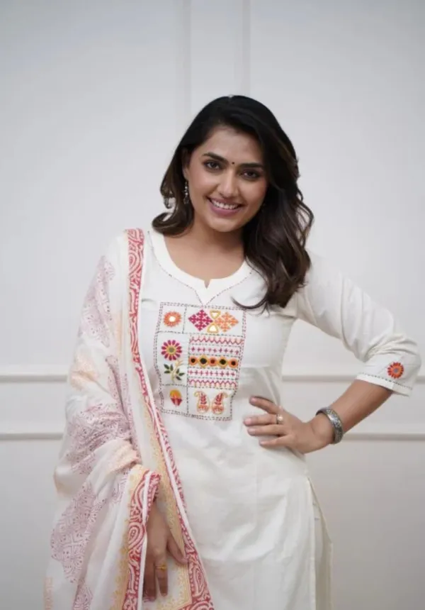 White_Embroidered_Cotton_Kurta_Set_with_Pant_and_Dupatta