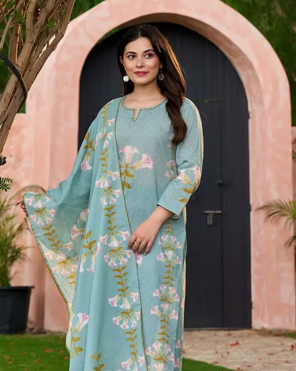 Cotton_kurti_pant_with_dupatta_set_kargwal