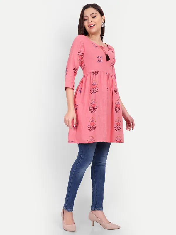 Top_cotton_slub_Pink_printed_ponam