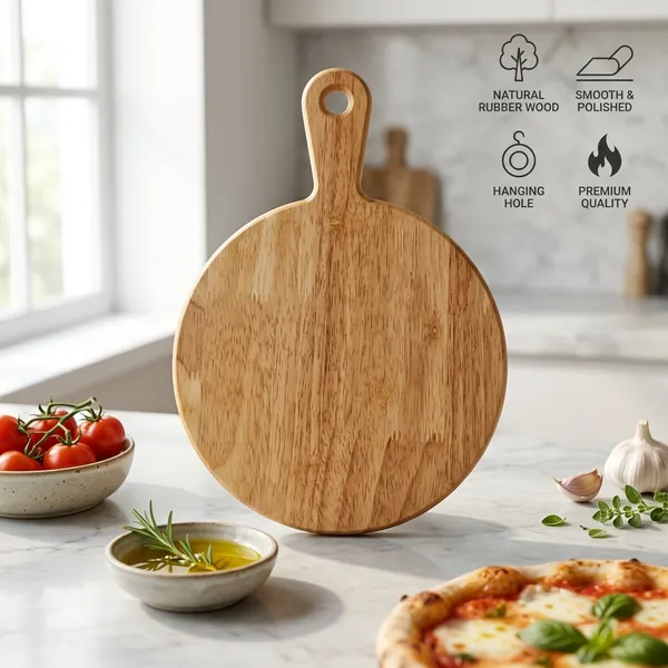 Wooden_Non_Slip_Pizza_Plater_Rubber_Wood_(Medium)_PPRM