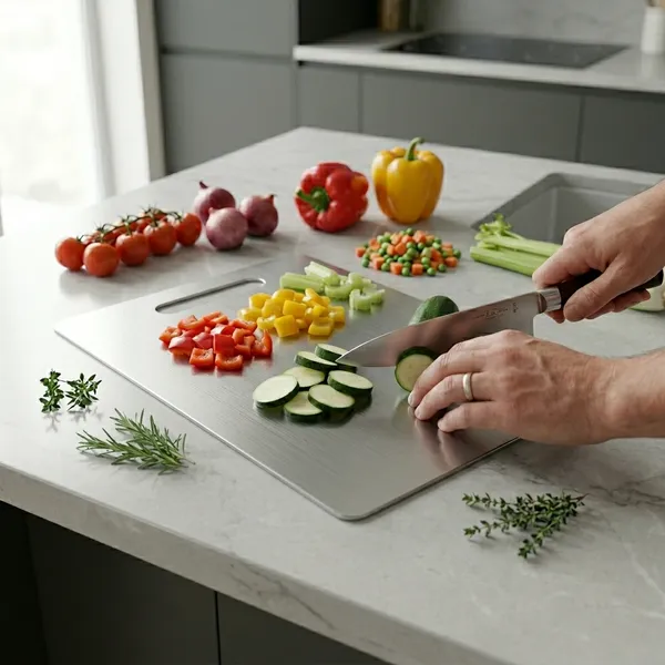 FM02_Stainless_Steel_Counter_Top_Chopping_Board_304_Grade_(Medium)