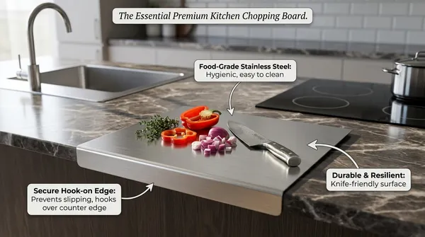CS01_Stainless_Steel_Counter_Top_Chopping_Board_202_Grade