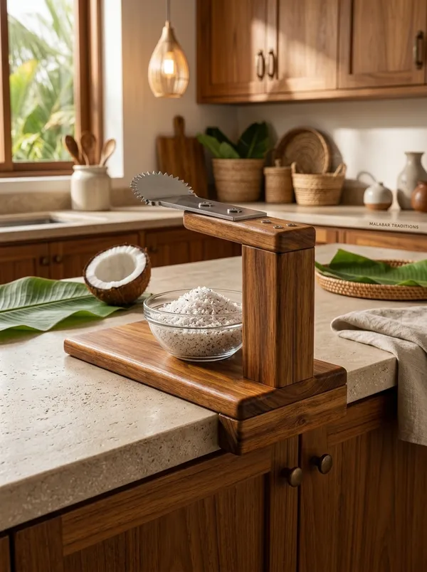 Manual_Coconut_Scraper_with_Wooden_Clamp_Base_|_Stainless_Steel_Serrated_Blade_|_Heavy-Duty_Table_Mount_Coconut_Grater_|_Traditional_Hand_Operated_Coconut_Scraping_Machine_for_Home_Kitchen